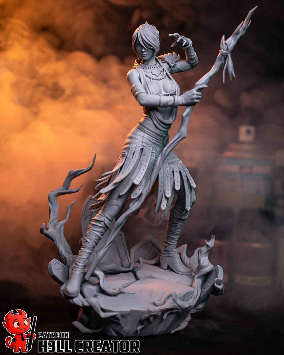 Morrigan | Fan Art | 3D Printed Resin Model Garage Kit | *Un-Painted* | H3LL Creator 10