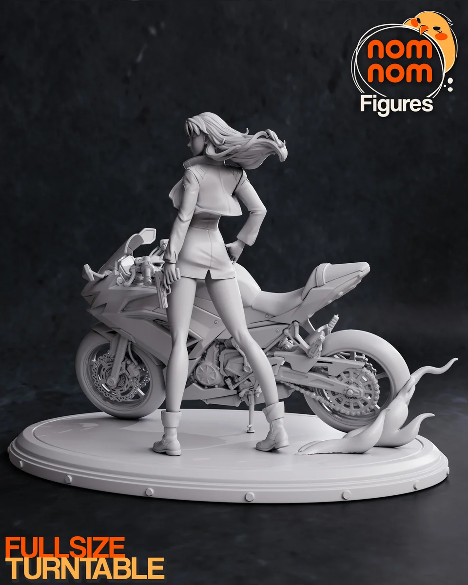 Misato | Fan Art | 3D Printed Resin Model Garage Kit | *Un-Painted* | Nomnom 6