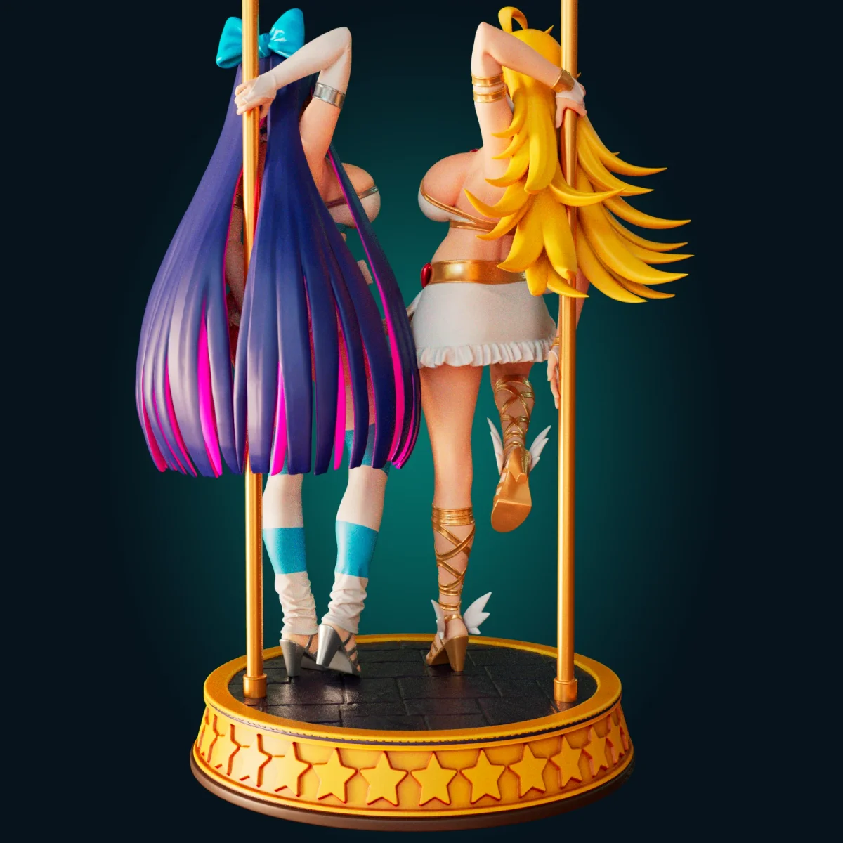 Panty & Stocking | Fan Art | 3D Printed Resin Model Garage Kit | *Un-Painted* | Officer Rhu 3