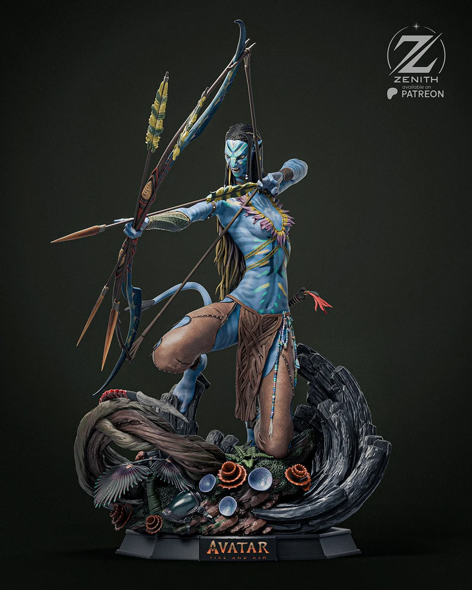 Neytiri | Fan Art | 3D Printed Resin Model Garage Kit | *Un-Painted* | Zenith Studios 3