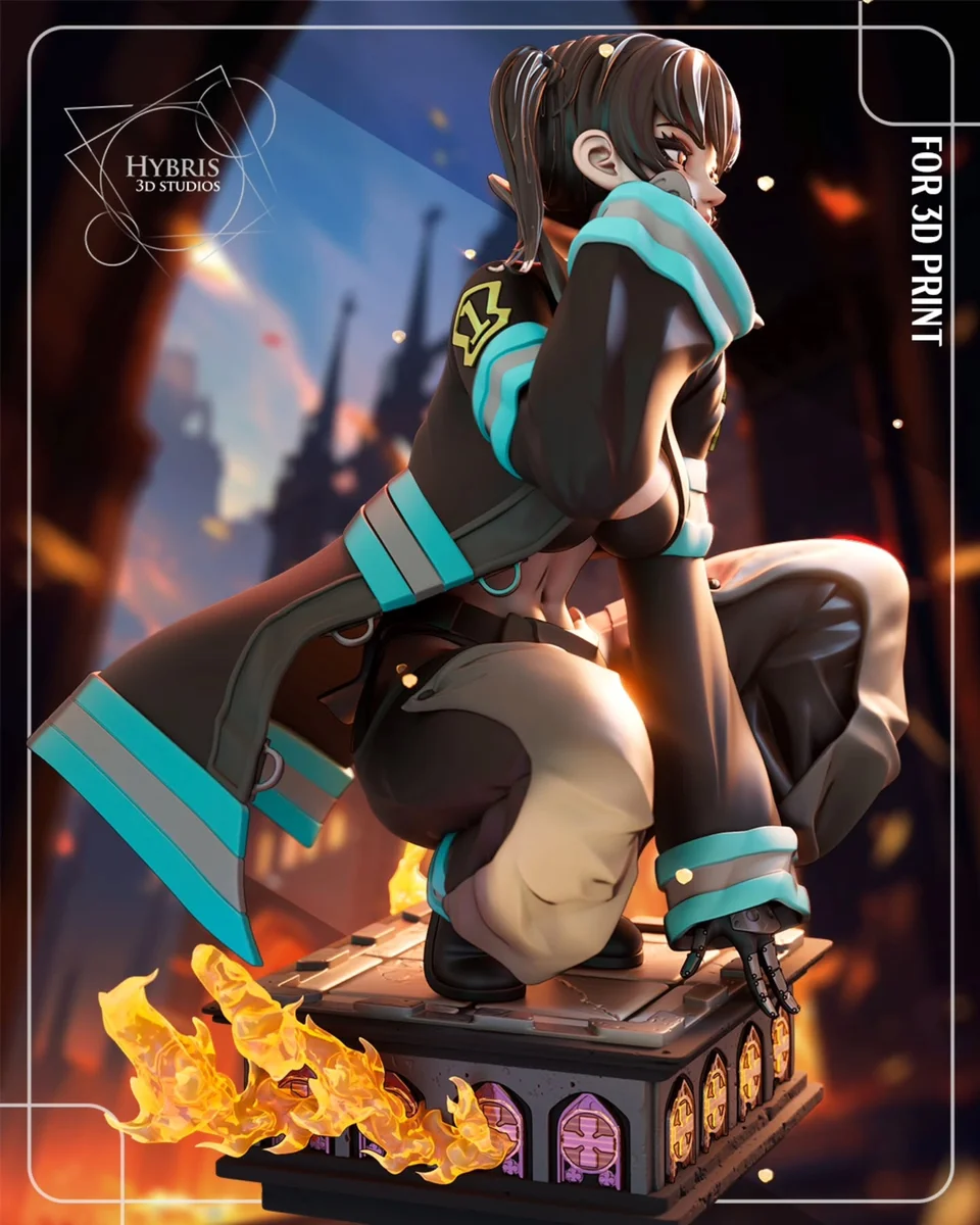 Tamaki Kotatsu | Fan Art | 3D Printed Resin Model Garage Kit | *Un-Painted* | Hybris Studios 5