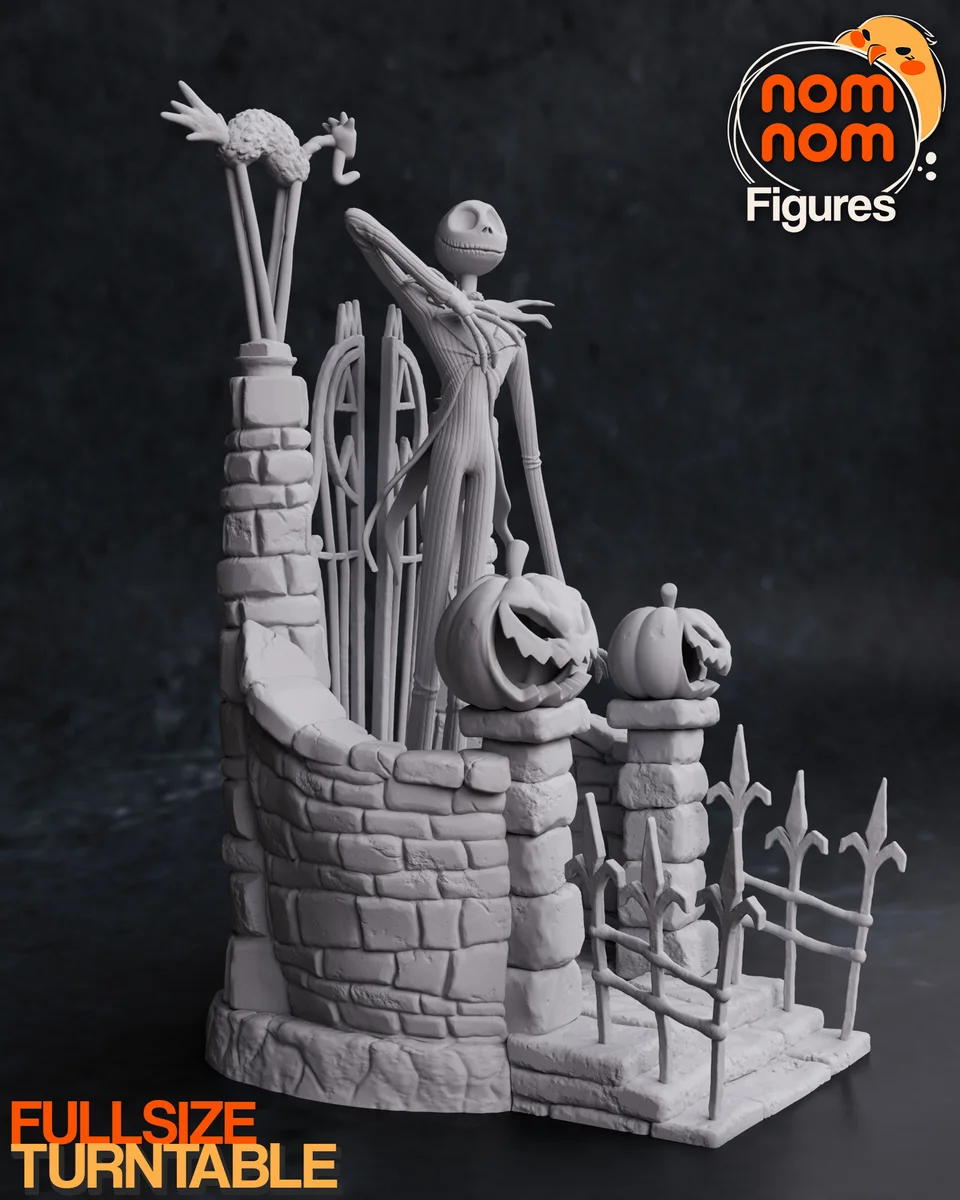 Jack Skellington | Fan Art | 3D Printed Resin Model Garage Kit | *Un-Painted* | Nomnom 7