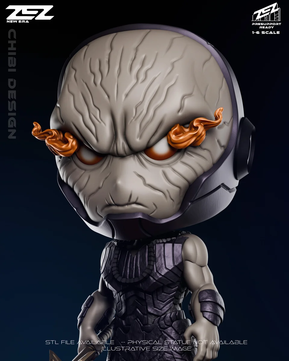 Chibi Darkseid | Fan Art | 3D Printed Resin Model Garage Kit | *Un-Painted* | ZEZ Studio 7