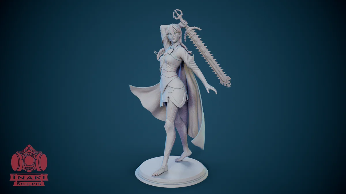 Corrin | Fan Art | 3D Printed Resin Model Garage Kit | *Un-Painted* | Inaki Sculpts 4