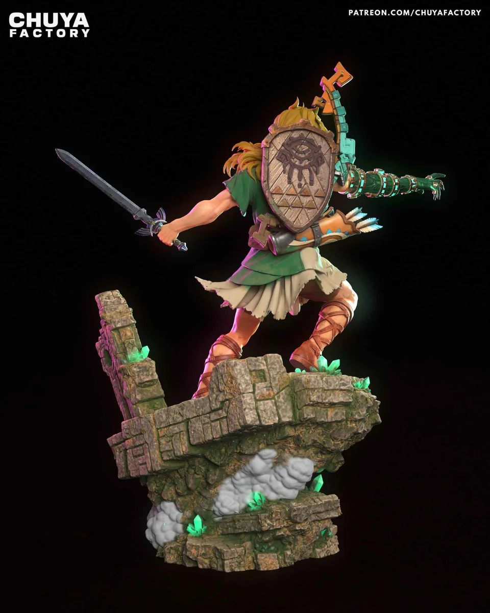 Link | Fan Art | 3D Printed Resin Model Garage Kit | *Un-Painted* | Chuya Factory 7