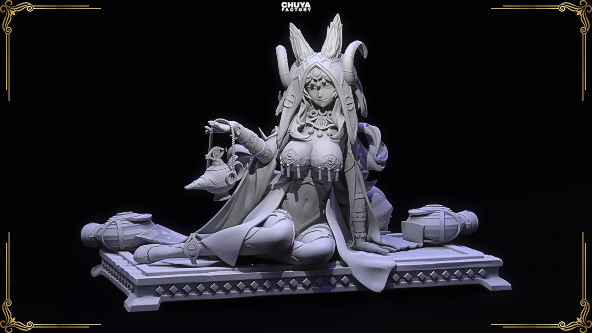 Queen of Sheba | Fan Art | 3D Printed Resin Model Garage Kit | *Un-Painted* | Chuya Factory 10