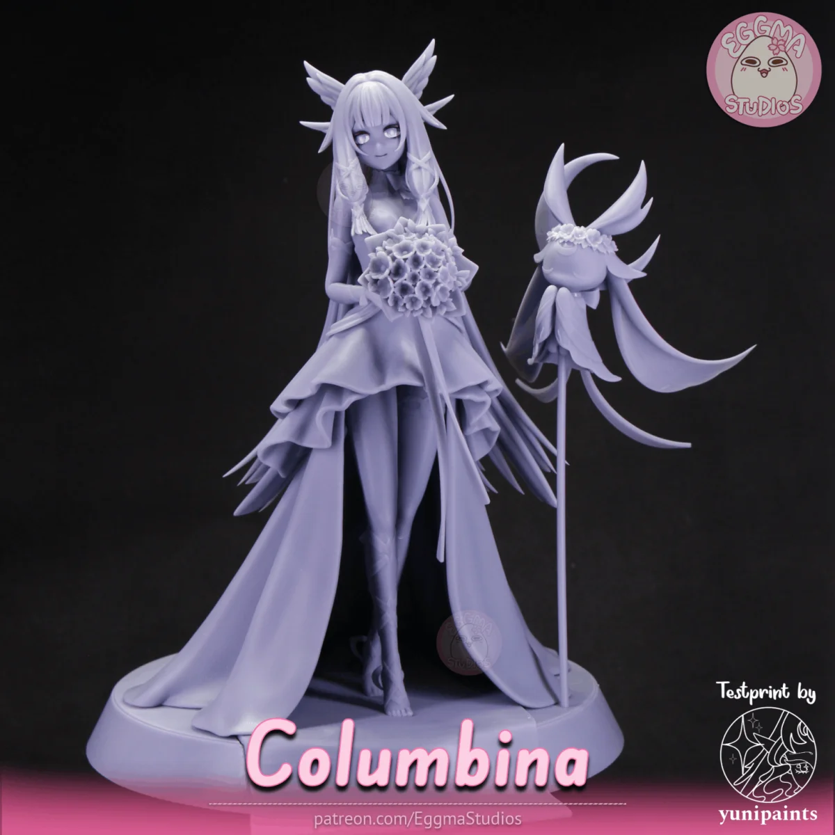 Columbina | Fan Art | 3D Printed Resin Model Garage Kit | *Un-Painted* | EggmaStudios 15