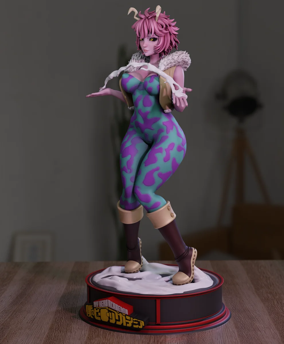 Mina Ashido | Fan Art | 3D Printed Resin Model Garage Kit | *Un-Painted* | Momoji 4