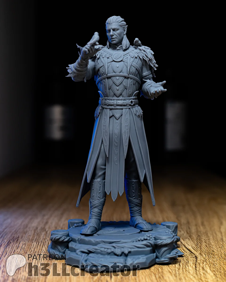 Halsin | Fan Art | 3D Printed Resin Model Garage Kit | *Un-Painted* | H3LL Creator 4