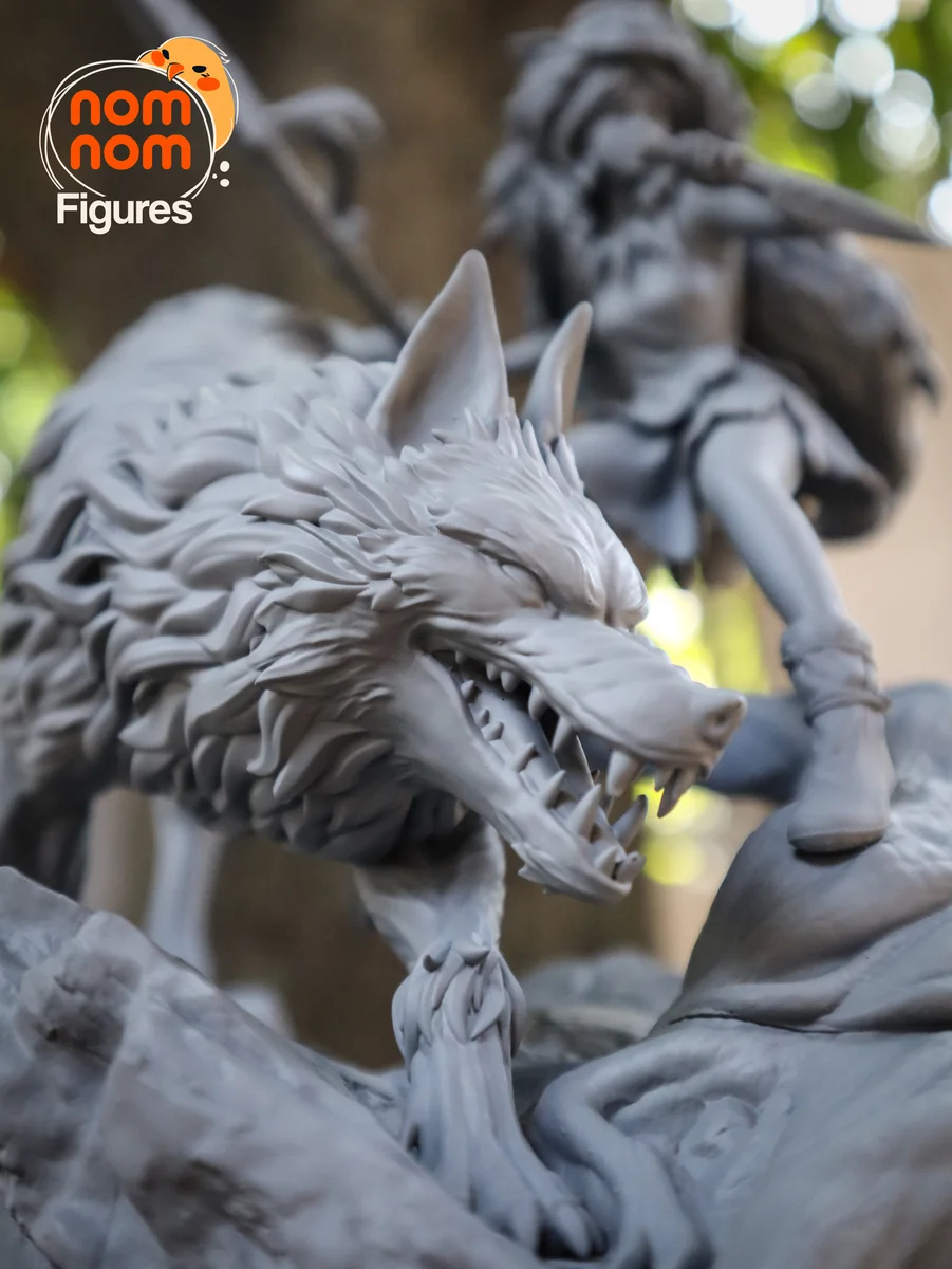 Princess Mononoke | Fan Art | 3D Printed Resin Model Garage Kit | *Un-Painted* | Nomnom 16