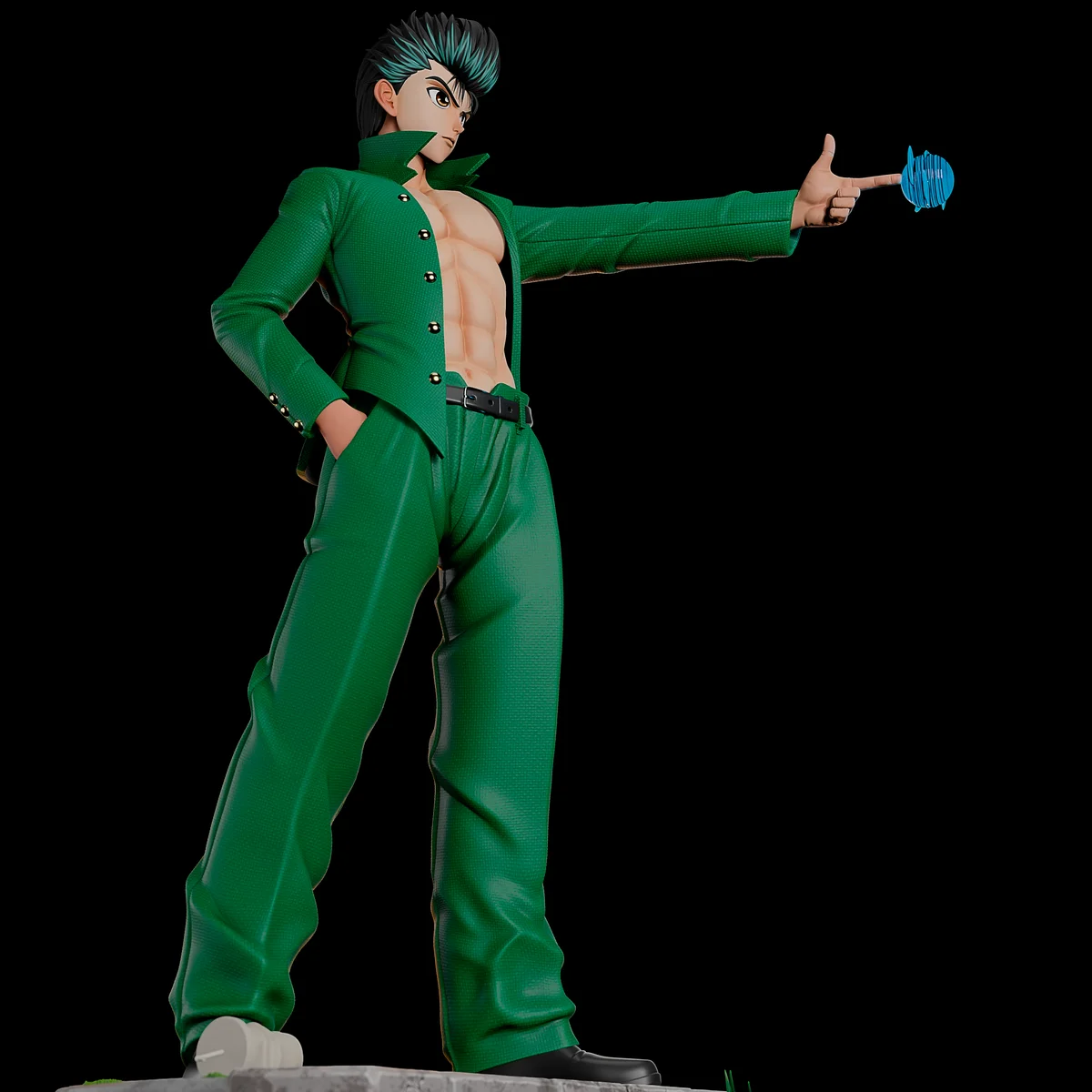 Yusuke Urameshi | Fan Art | 3D Printed Resin Model Garage Kit | *Un-Painted* | Momoji 8