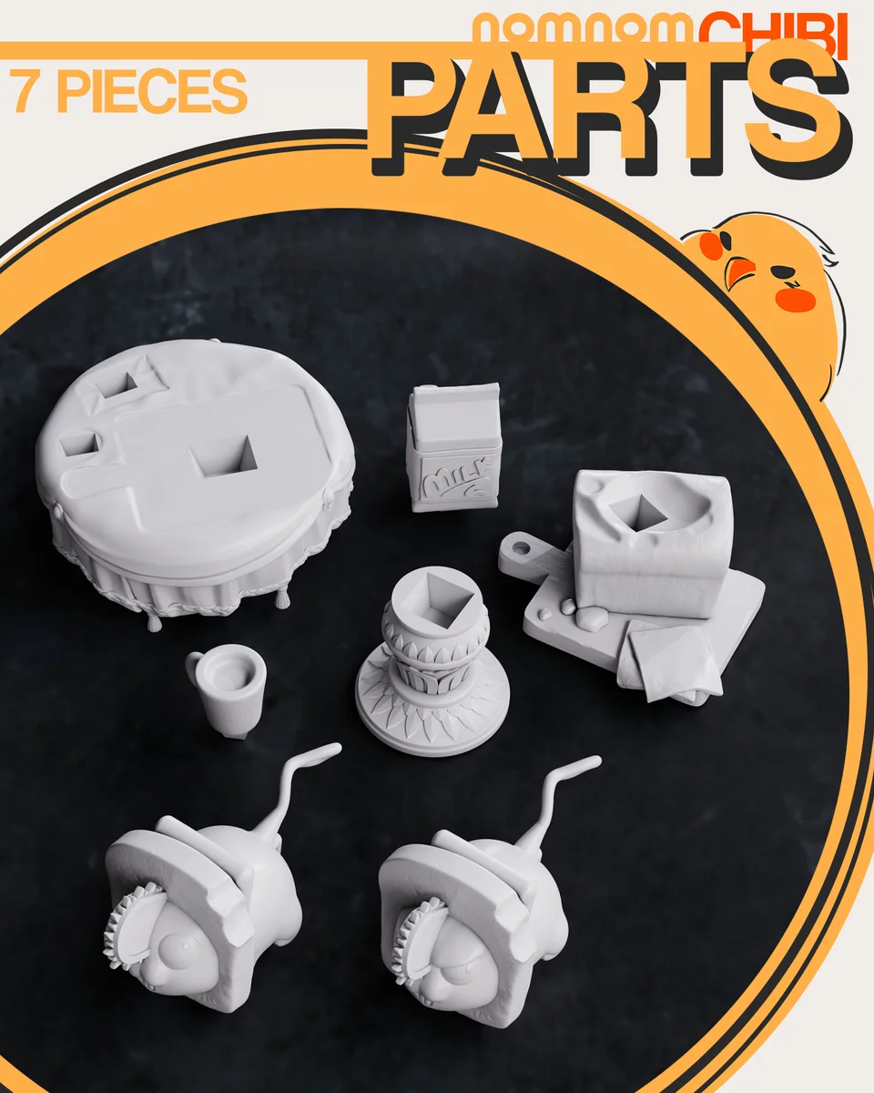 Chibi Pochita | Fan Art | 3D Printed Resin Model Garage Kit | *Un-Painted* | Nomnom 3