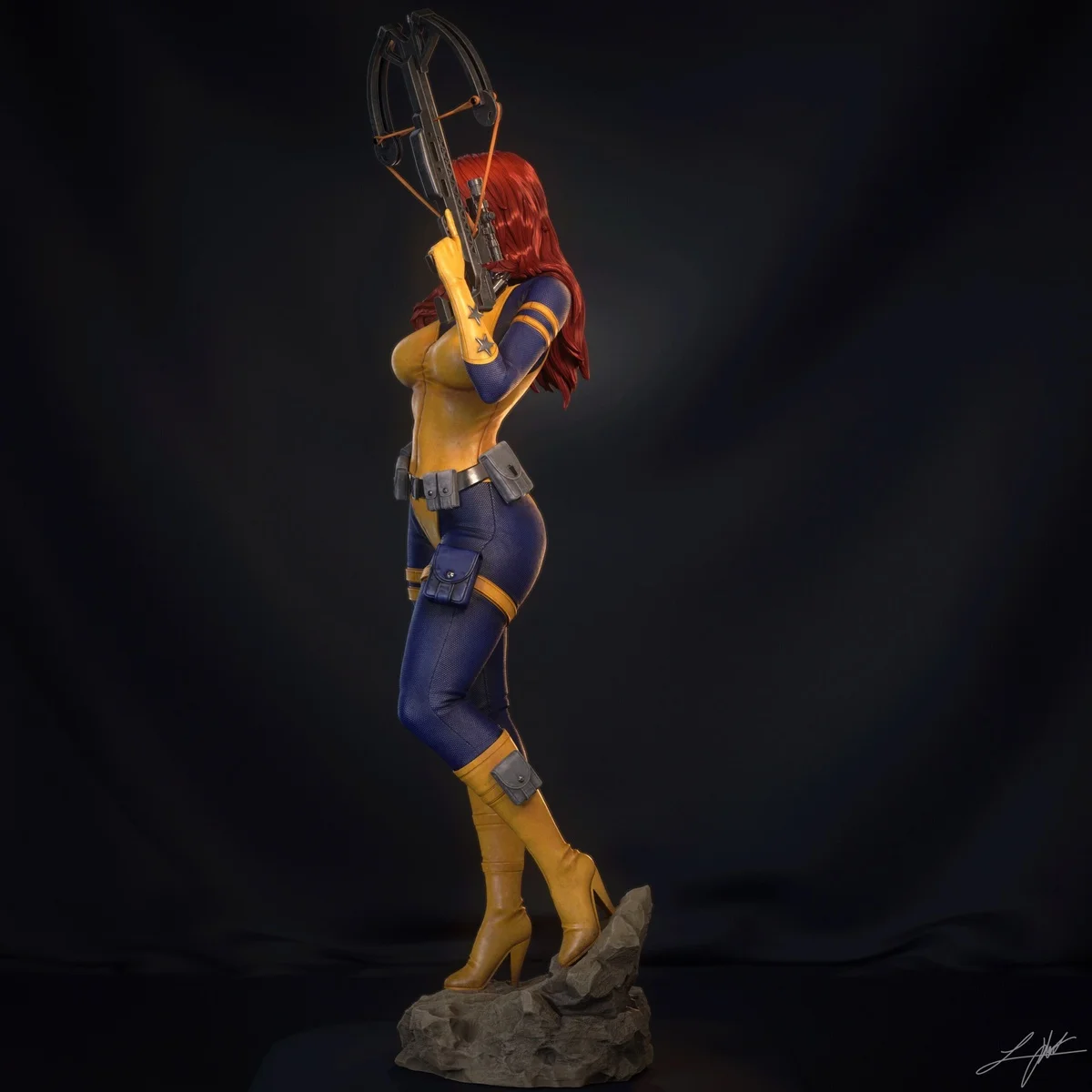 Scarlett | Fan Art | 3D Printed Resin Model Garage Kit | *Un-Painted* | Abe3D 8