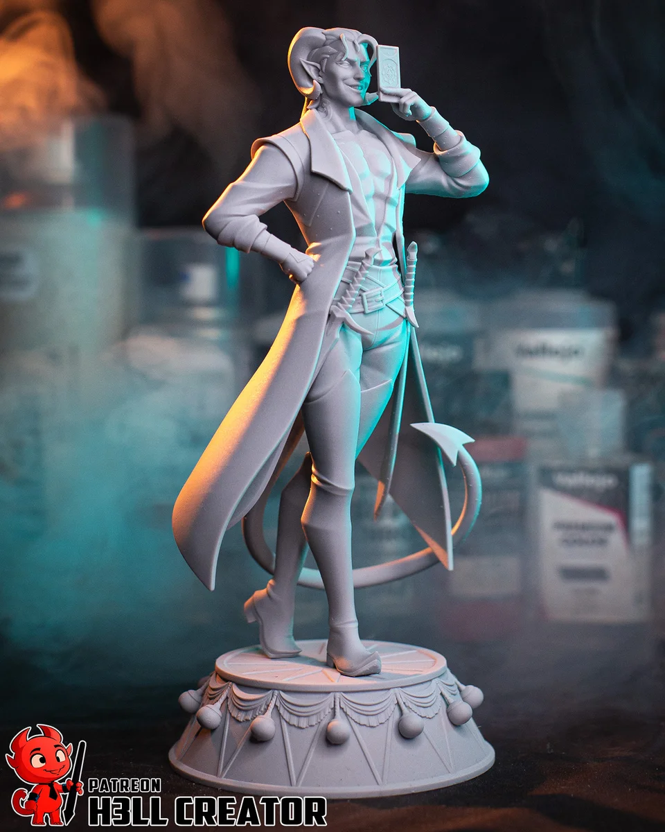 Mollymauk | Fan Art | 3D Printed Resin Model Garage Kit | *Un-Painted* | H3LL Creator 10
