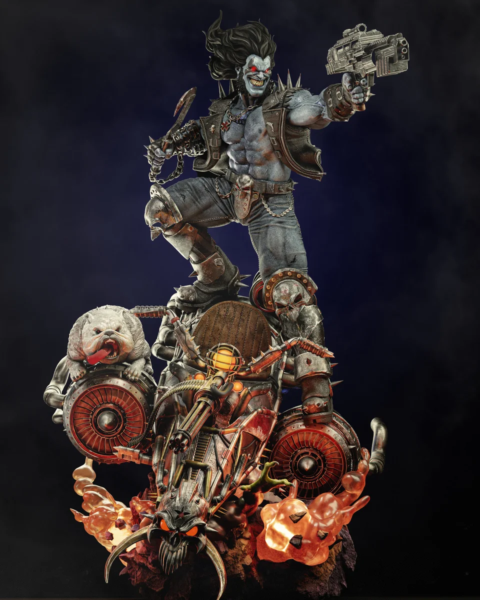 Lobo | Fan Art | 3D Printed Resin Model Garage Kit | *Un-Painted* | ZEZ Studio 9