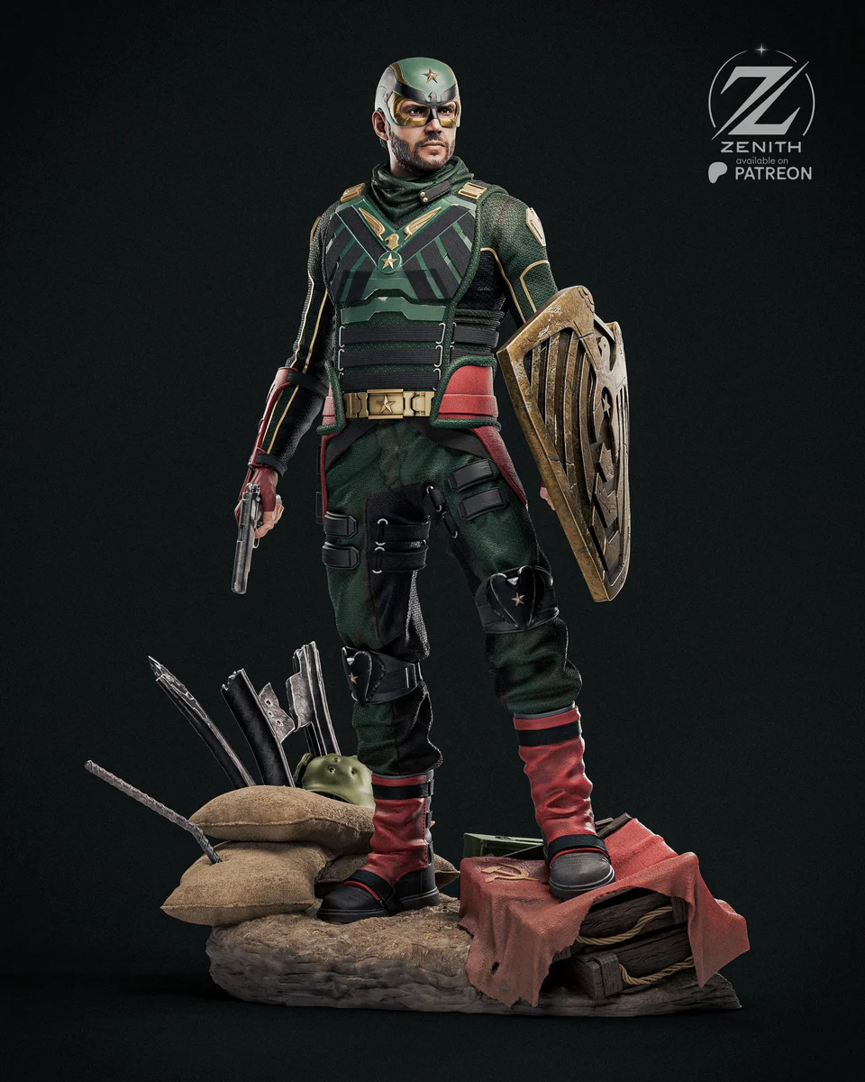 Soldier Boy | Fan Art | 3D Printed Resin Model Garage Kit | *Un-Painted* | Zenith Studios 3