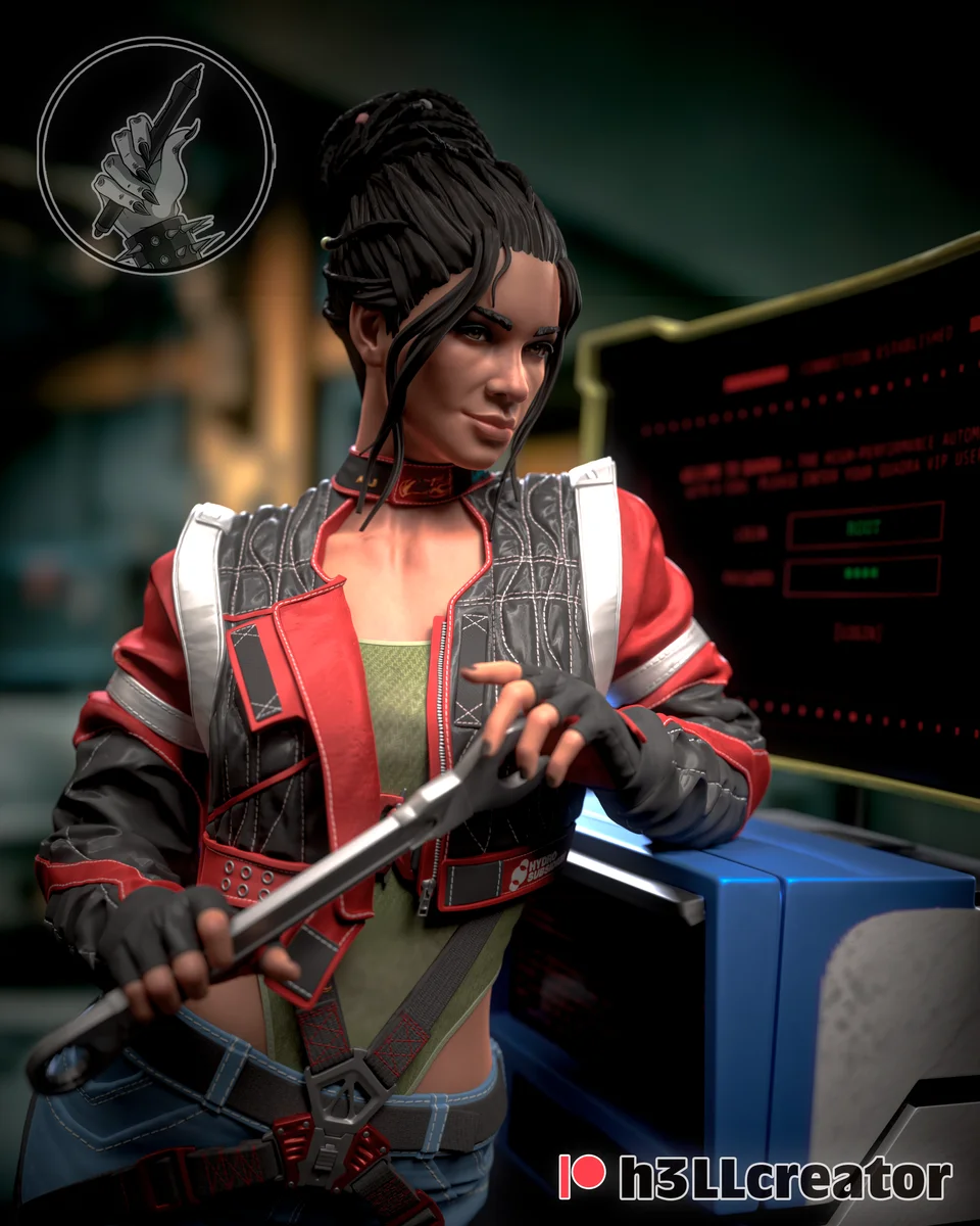 Panam Palmer | Fan Art | 3D Printed Resin Model Garage Kit | *Un-Painted* | H3LL Creator