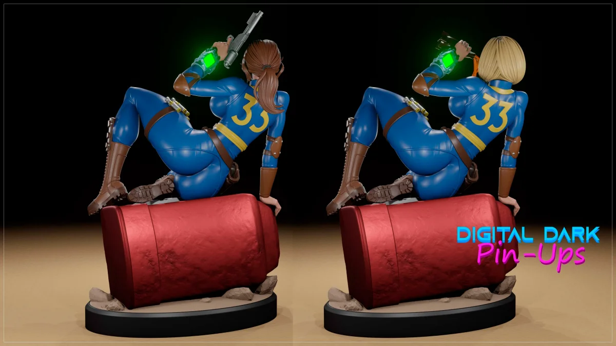 Lucy | Fan Art | 3D Printed Resin Model Garage Kit | *Un-Painted* | Digital Dark 4