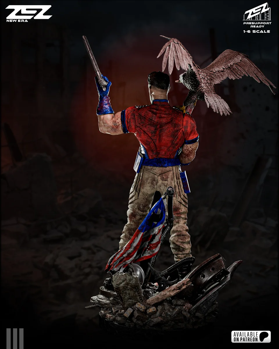 Peacemaker | Fan Art | 3D Printed Resin Model Garage Kit | *Un-Painted* | ZEZ Studio 3