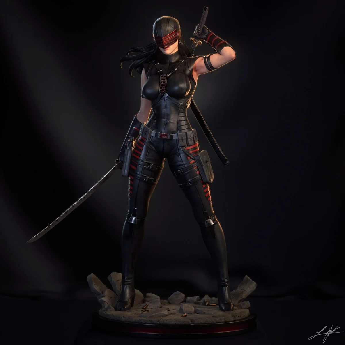 Snake Eyes II | Fan Art | 3D Printed Resin Model Garage Kit | *Un-Painted* | Abe3D 8