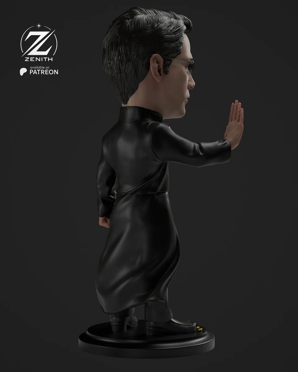 Chibi Neo | Fan Art | 3D Printed Resin Model Garage Kit | *Un-Painted* | Zenith Studios 5