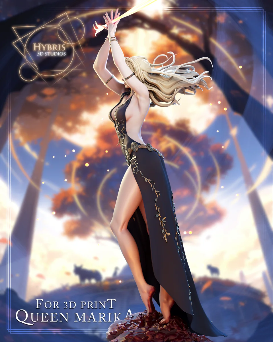 Queen Marika | Fan Art | 3D Printed Resin Model Garage Kit | *Un-Painted* | Hybris Studios 5