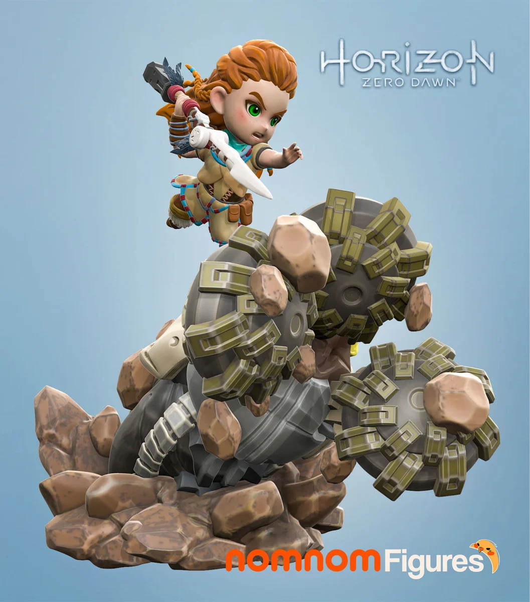 Chibi Aloy | Fan Art | 3D Printed Resin Model Garage Kit | *Un-Painted* | Nomnom