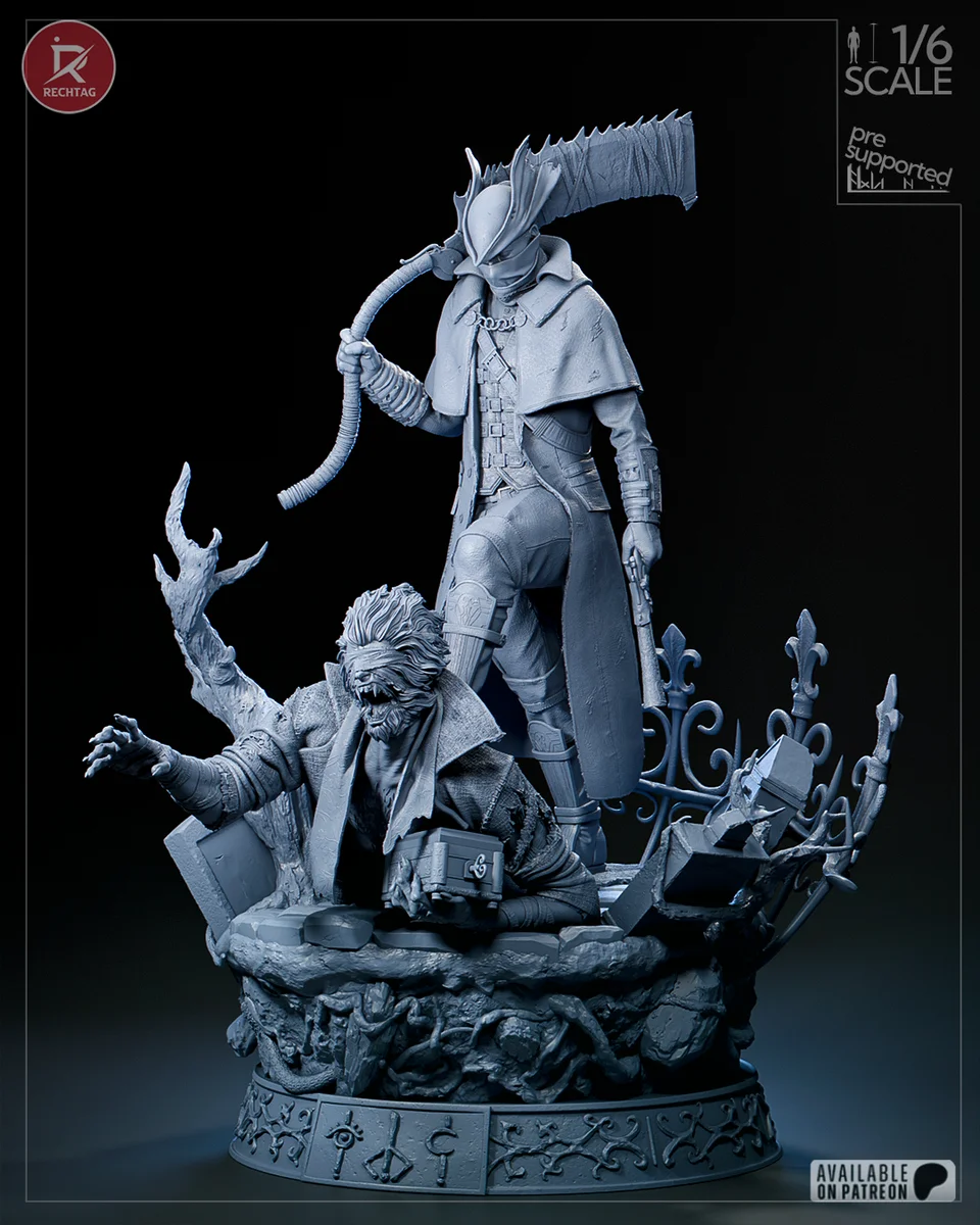 The Hunter | Fan Art | 3D Printed Resin Model Garage Kit | *Un-Painted* | Rechtag 20