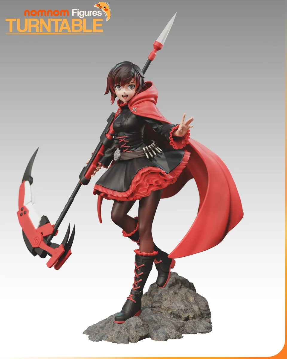 Ruby Rose | Fan Art | 3D Printed Resin Model Garage Kit | *Un-Painted* | Nomnom 6