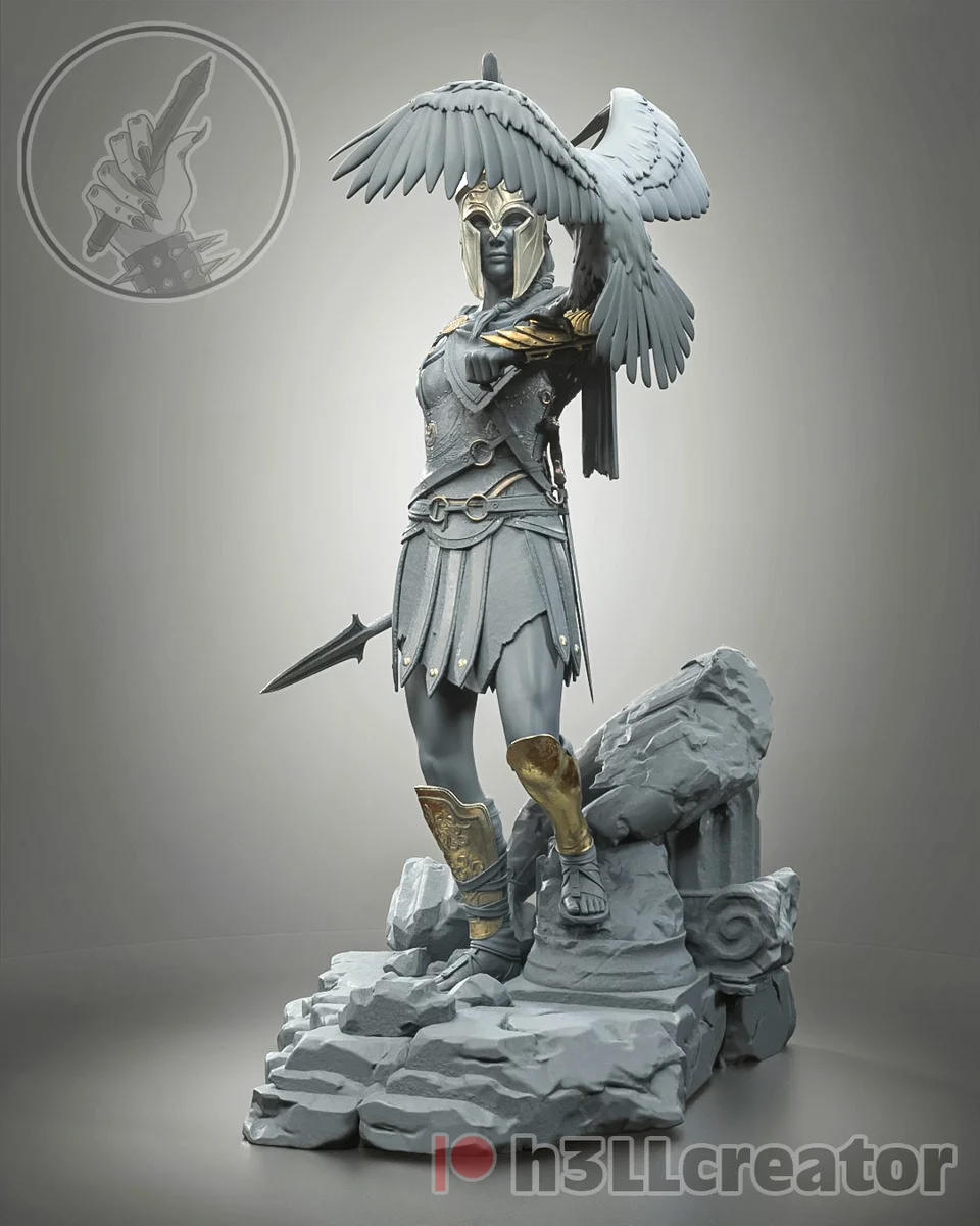 Kassandra | Fan Art | 3D Printed Resin Model Garage Kit | *Un-Painted* | H3LL Creator 7