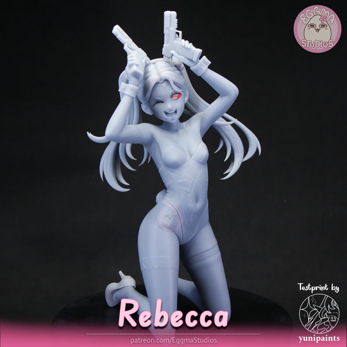 Rebecca | Fan Art | 3D Printed Resin Model Garage Kit | *Un-Painted* | EggmaStudios 6