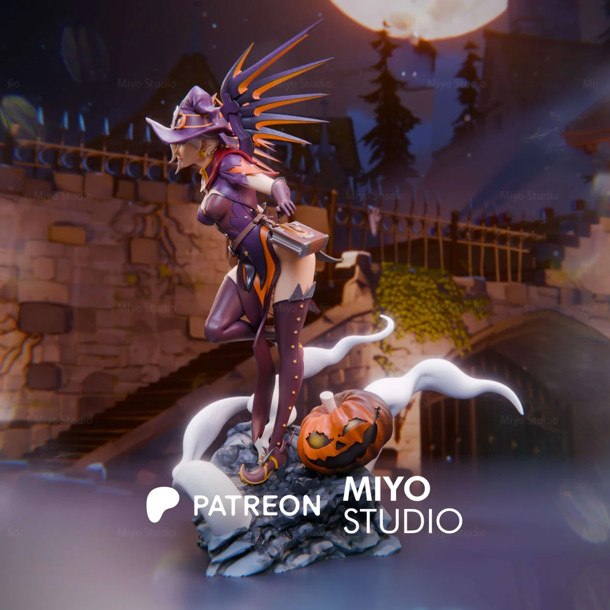 Mercy | Fan Art | 3D Printed Resin Model Garage Kit | *Un-Painted* | MiyoStudio 4