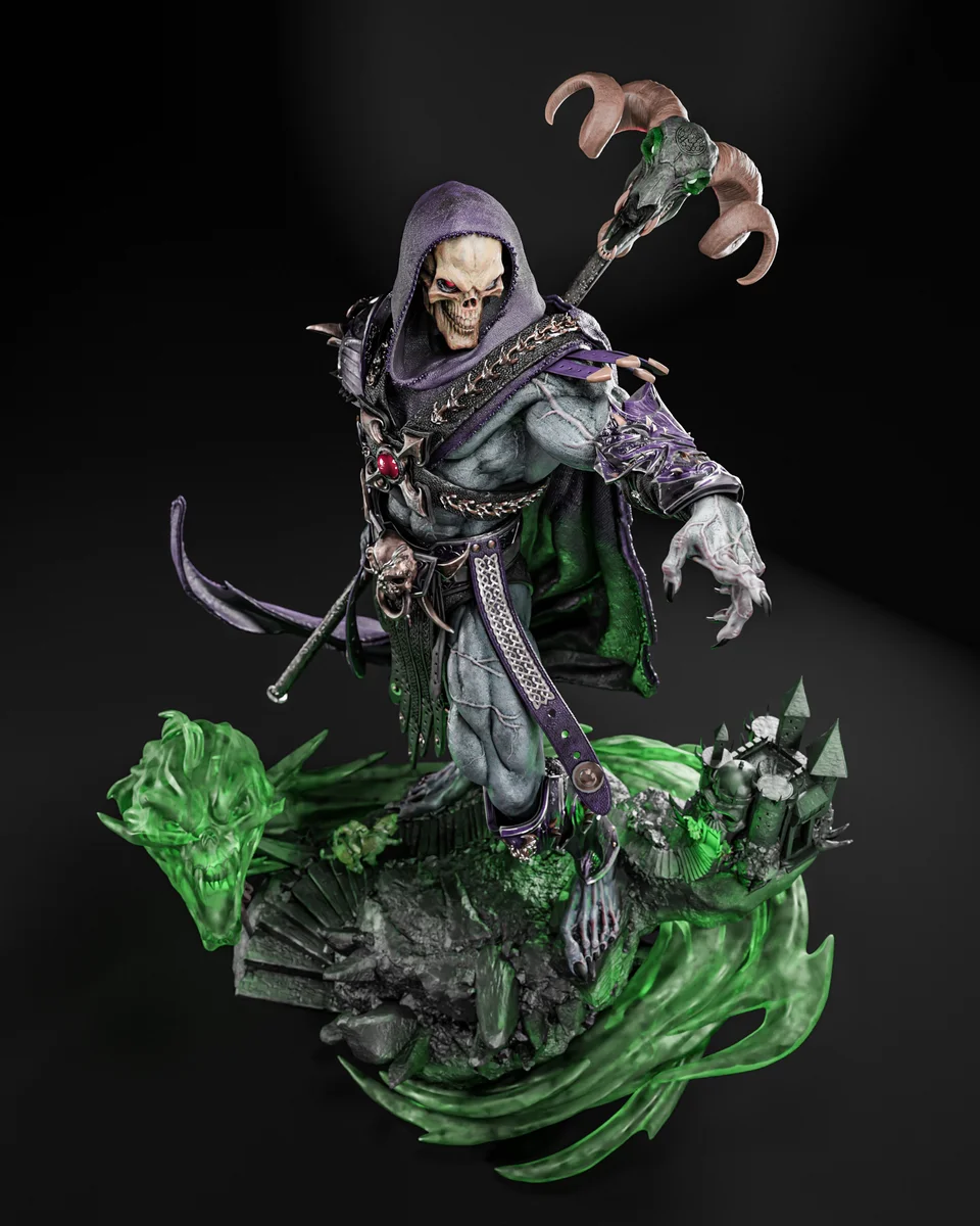 Skeletor | Fan Art | 3D Printed Resin Model Garage Kit | *Un-Painted* | ZEZ Studio 10