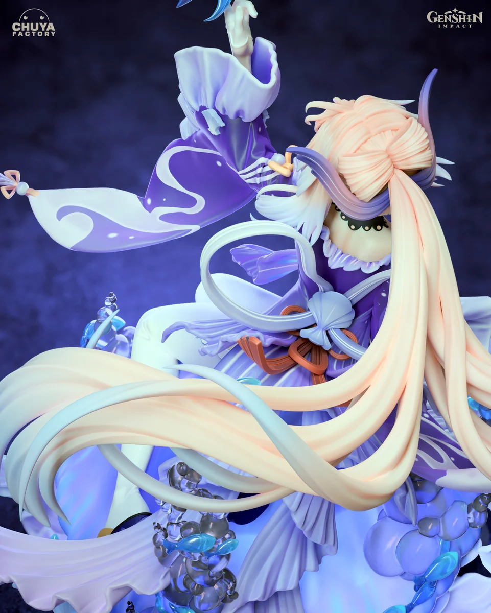 Sangonomiya Kokomi | Fan Art | 3D Printed Resin Model Garage Kit | *Un-Painted* | Chuya Factory 9