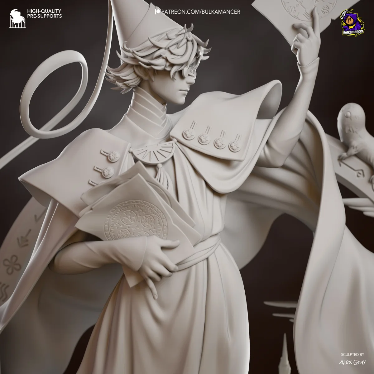 Qifrey | Fan Art | 3D Printed Resin Model Garage Kit | *Un-Painted* | Bulkamancer 7