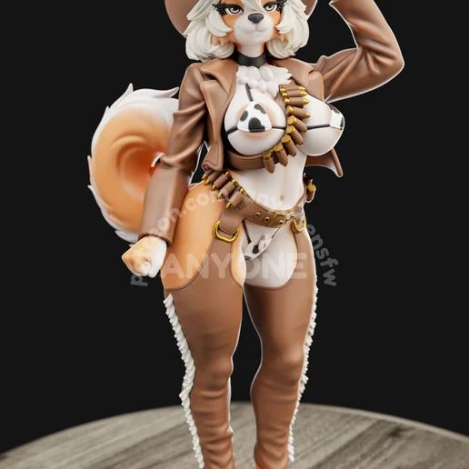 Cowgirl | Fan Art | 3D Printed Resin Model Garage Kit | *Un-Painted* | AnyoneNSFW