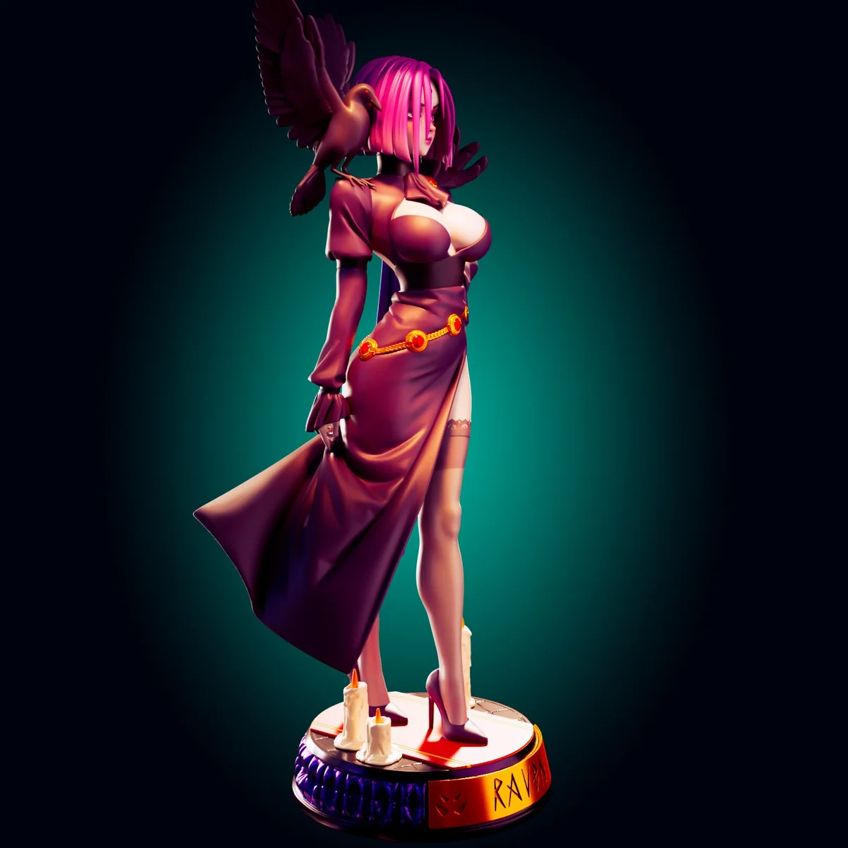 Raven | Fan Art | 3D Printed Resin Model Garage Kit | *Un-Painted* | Officer Rhu 2
