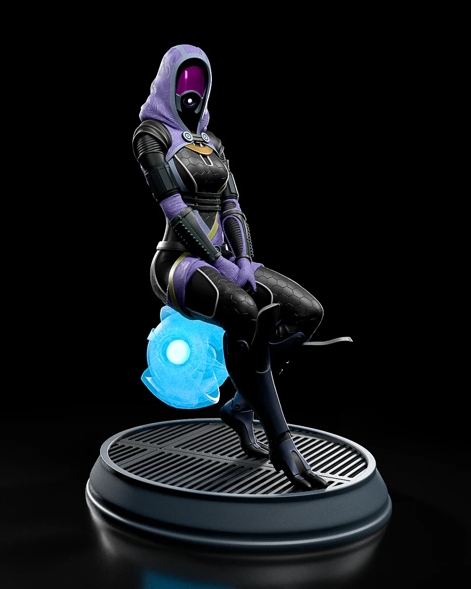 Tali Zorah | Fan Art | 3D Printed Resin Model Garage Kit | *Un-Painted* | H3LL Creator