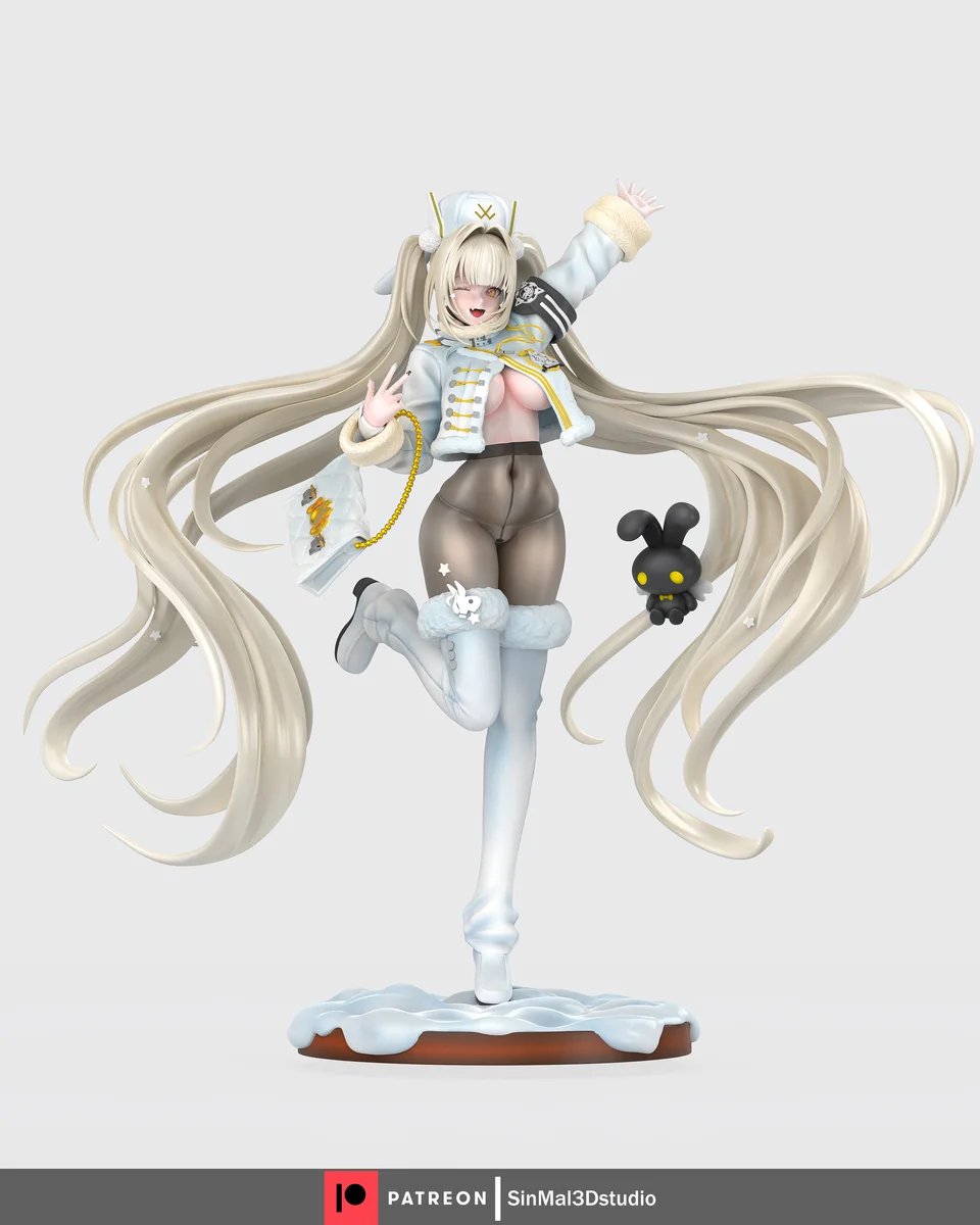 Blanc | Fan Art | 3D Printed Resin Model Garage Kit | *Un-Painted* | Sin3Dstudio 3