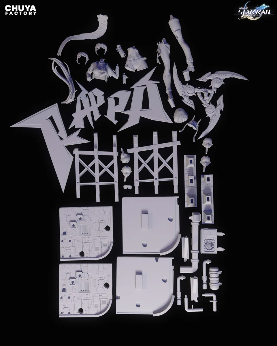Rappa | Fan Art | 3D Printed Resin Model Garage Kit | *Un-Painted* | Chuya Factory 3