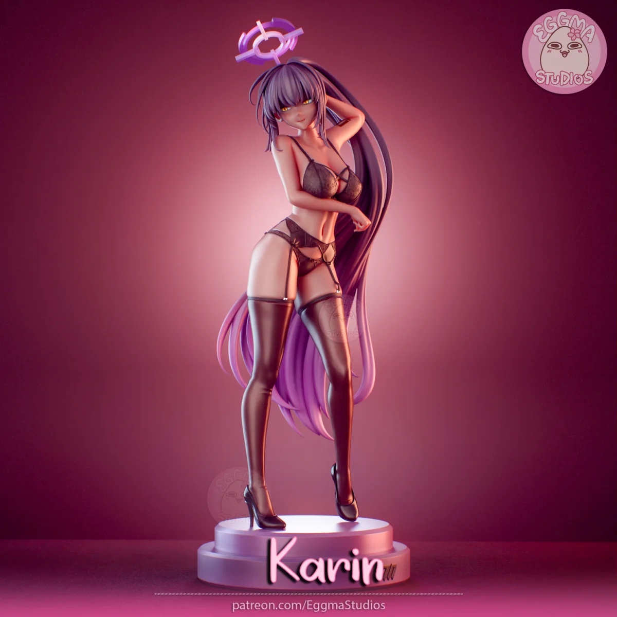 Karin | Fan Art | 3D Printed Resin Model Garage Kit | *Un-Painted* | EggmaStudios 7