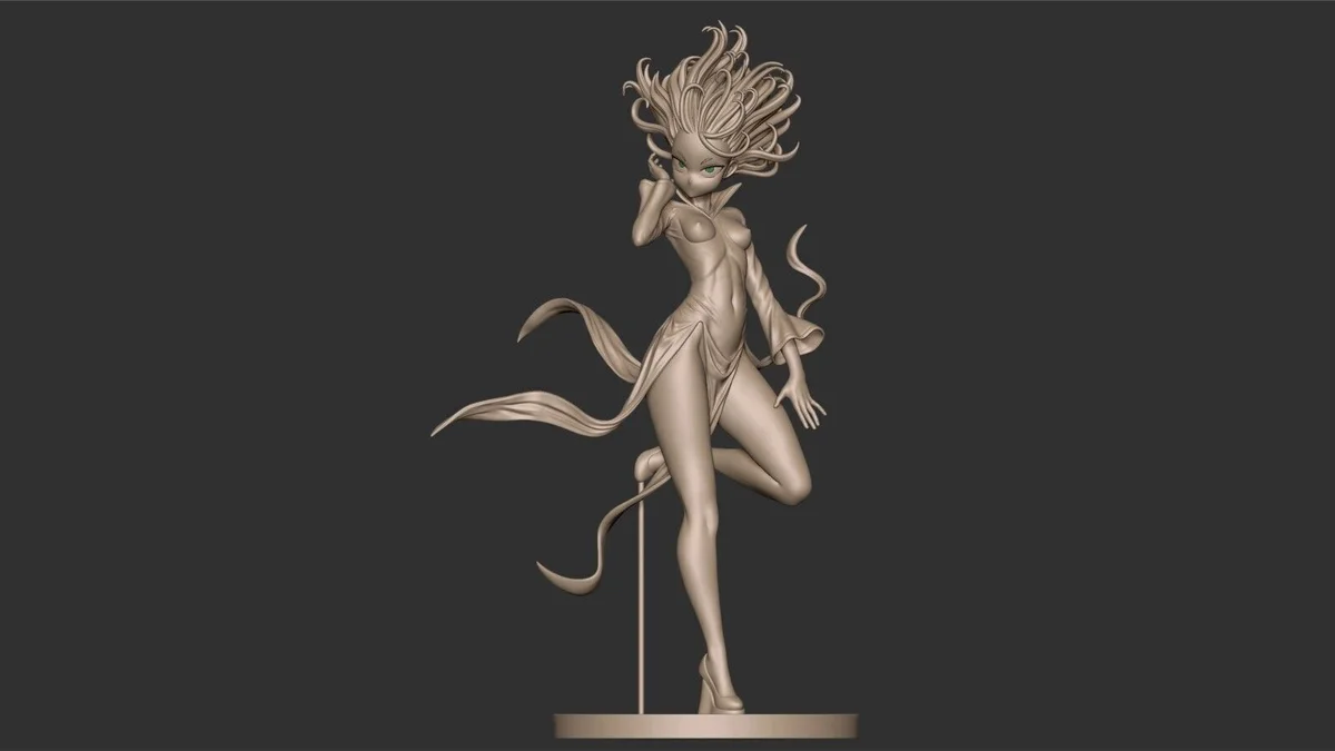 Tatsumaki | Fan Art | 3D Printed Resin Model Garage Kit | *Un-Painted* | Sin3Dstudio 5