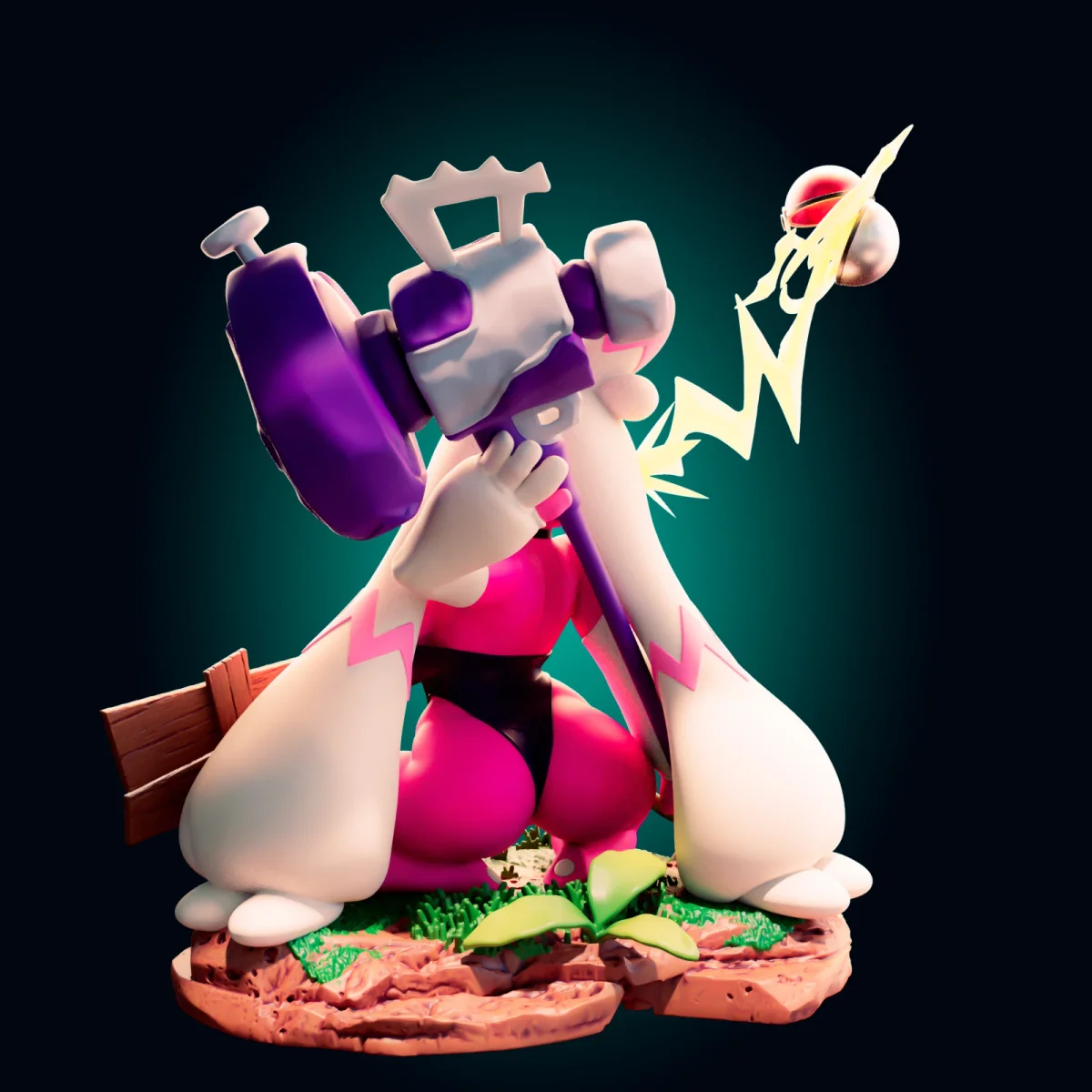 Tinkaton | Fan Art | 3D Printed Resin Model Garage Kit | *Un-Painted* | Officer Rhu 2
