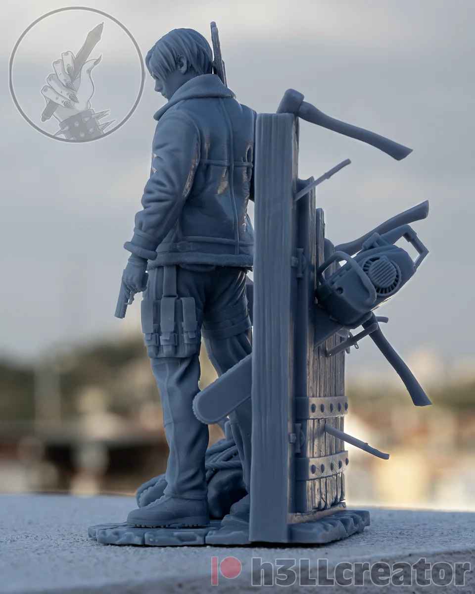 Leon Kennedy (jacket Version) | Fan Art | 3D Printed Resin Model Garage Kit | *Un-Painted* | H3LL Creator 5