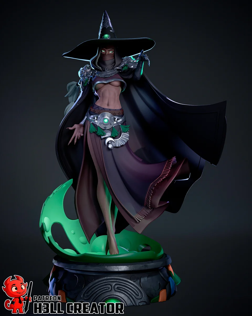 Hecate | Fan Art | 3D Printed Resin Model Garage Kit | *Un-Painted* | H3LL Creator 6
