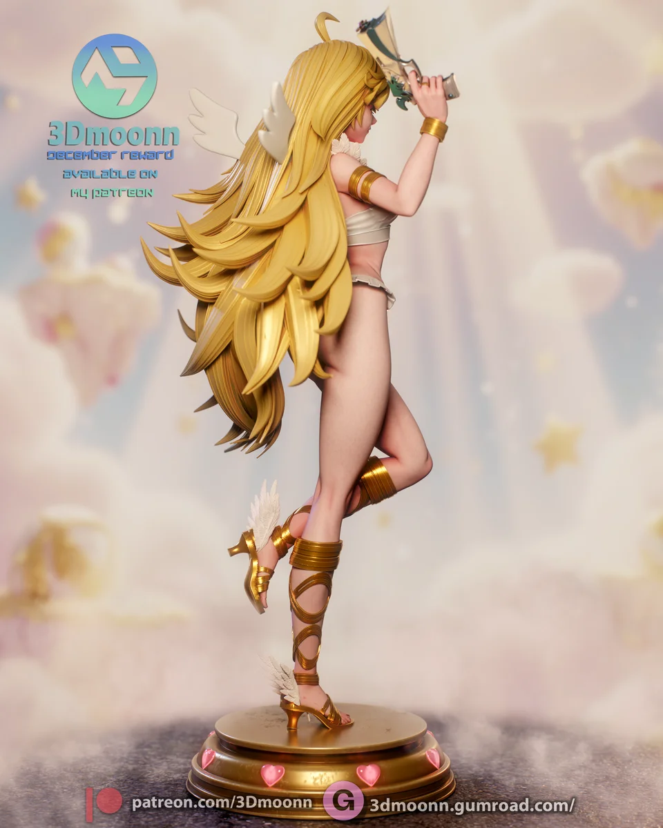 Panty (Panty & Stocking) | Fan Art | 3D Printed Resin Model Garage Kit | *Un-Painted* | 3DMoonn 12