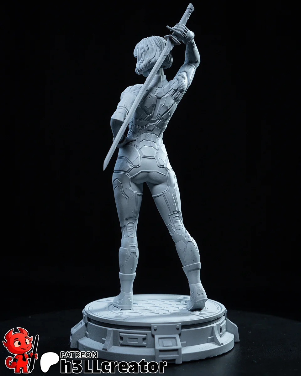 Mio and Zoe Set | Fan Art | 3D Printed Resin Model Garage Kit | *Un-Painted* | H3LL Creator 12