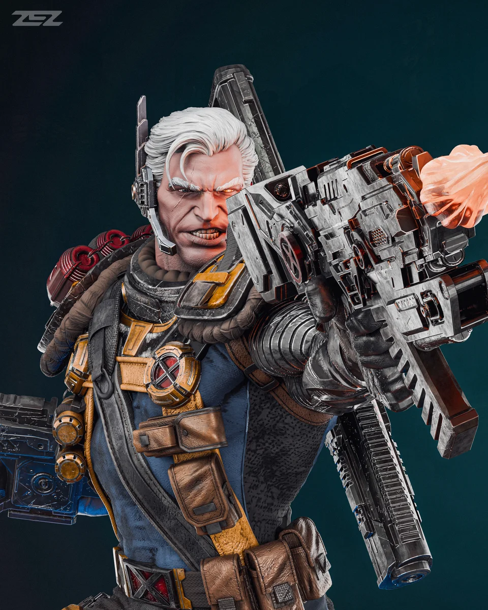 Cable | Fan Art | 3D Printed Resin Model Garage Kit | *Un-Painted* | ZEZ Studio 8