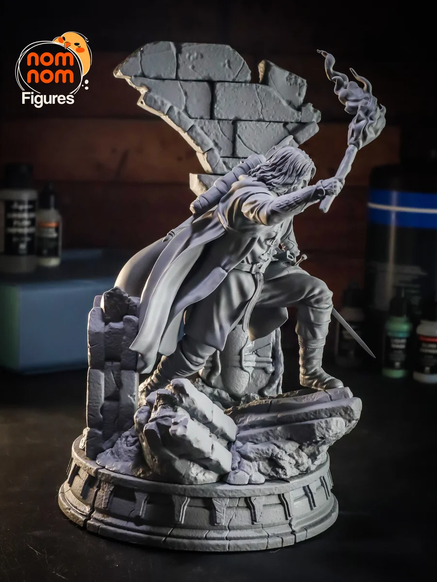 Aragorn | Fan Art | 3D Printed Resin Model Garage Kit | *Un-Painted* | Nomnom 8