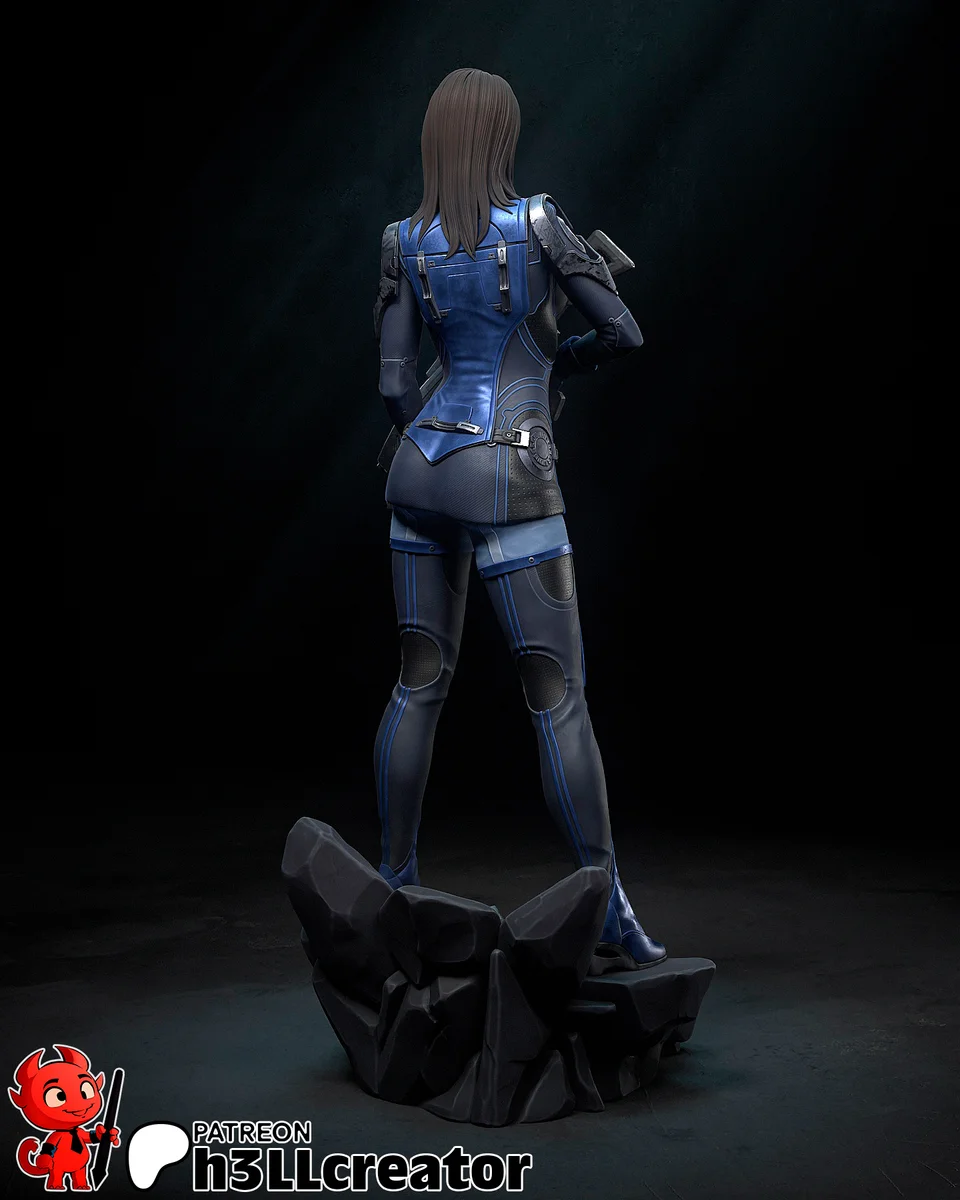 Ashley Williams | Fan Art | 3D Printed Resin Model Garage Kit | *Un-Painted* | H3LL Creator 9